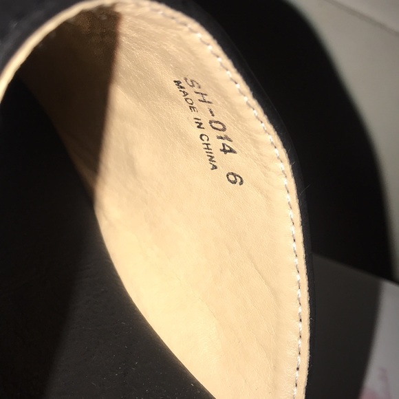 Montana West- studded cross black/turquoise platform wedge slip-on mule-NWT - Picture 8 of 11